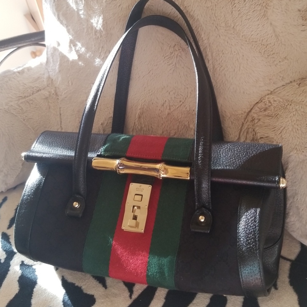 Gucci bamboo bullet bag